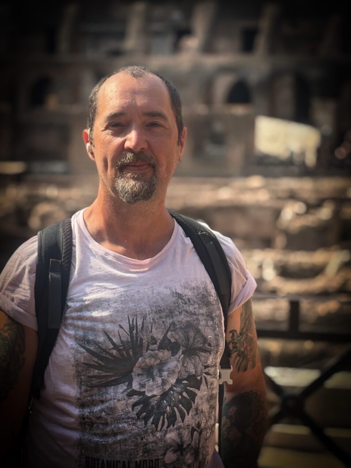 Christian auf einer Reise in Rom